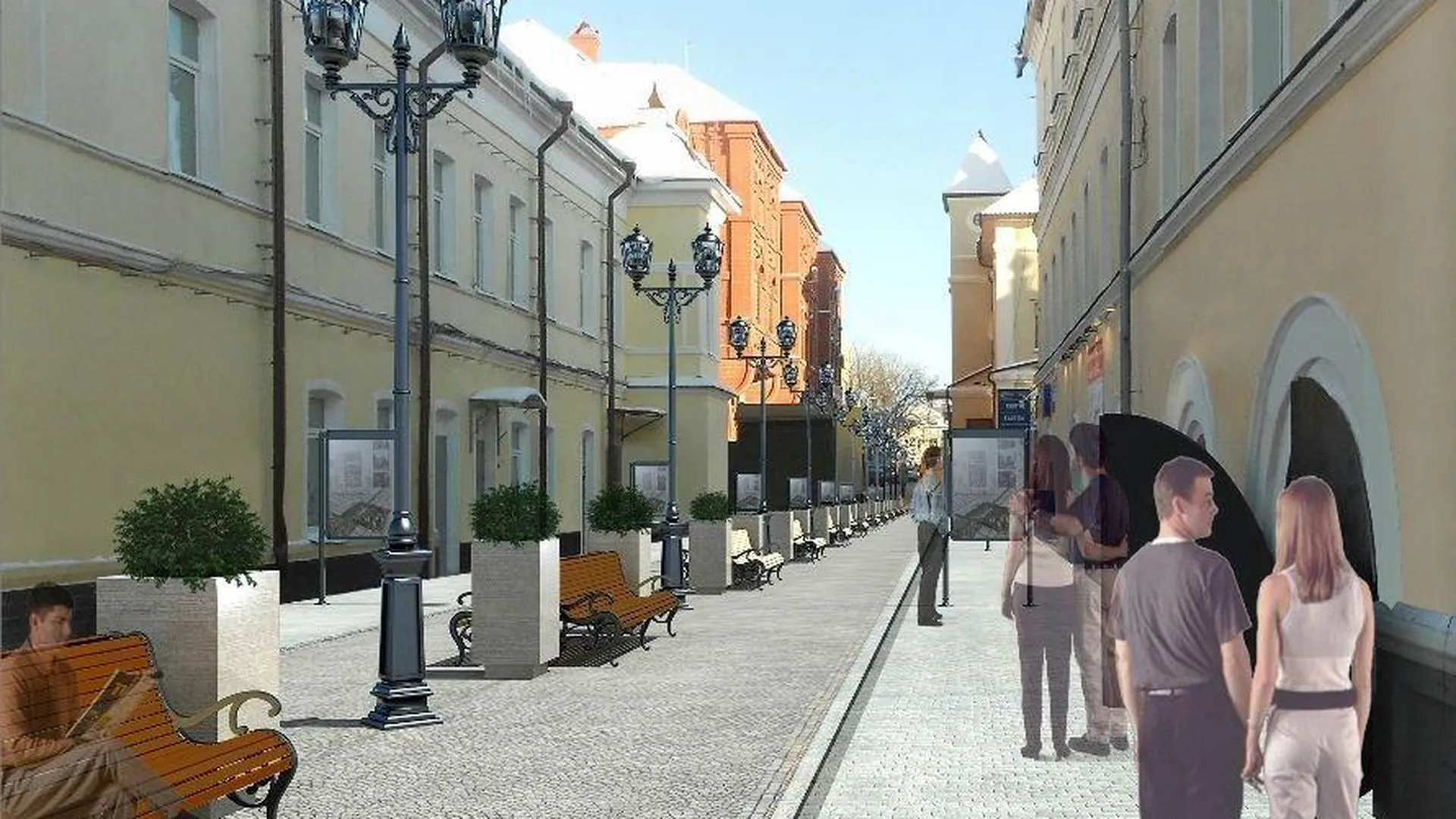 Работы по созданию пешеходной зоны начнут в Дзержинском в мае 2016 года