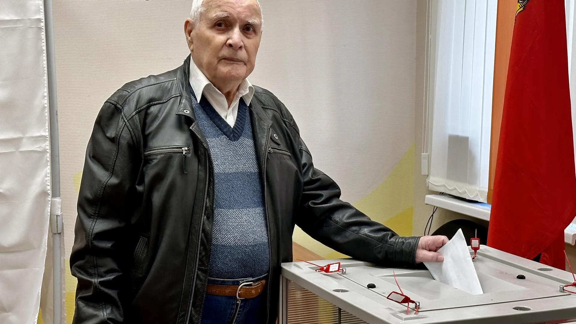 95‑летний ветеран ВОВ и почетный гражданин Клина проголосовал на выборах