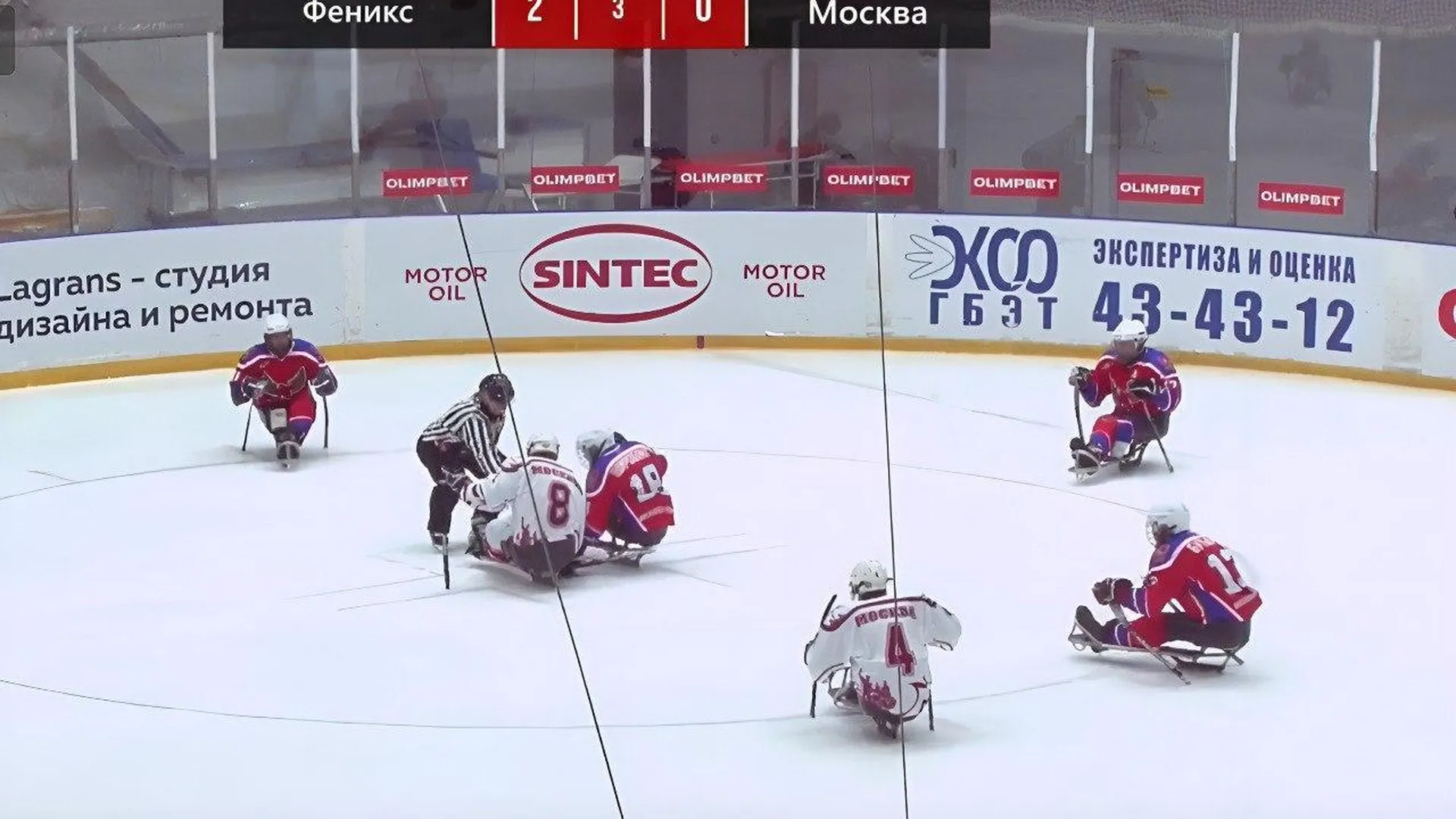 Подмосковный «Феникс» победил в первом круге чемпионата России по следж‑хоккею