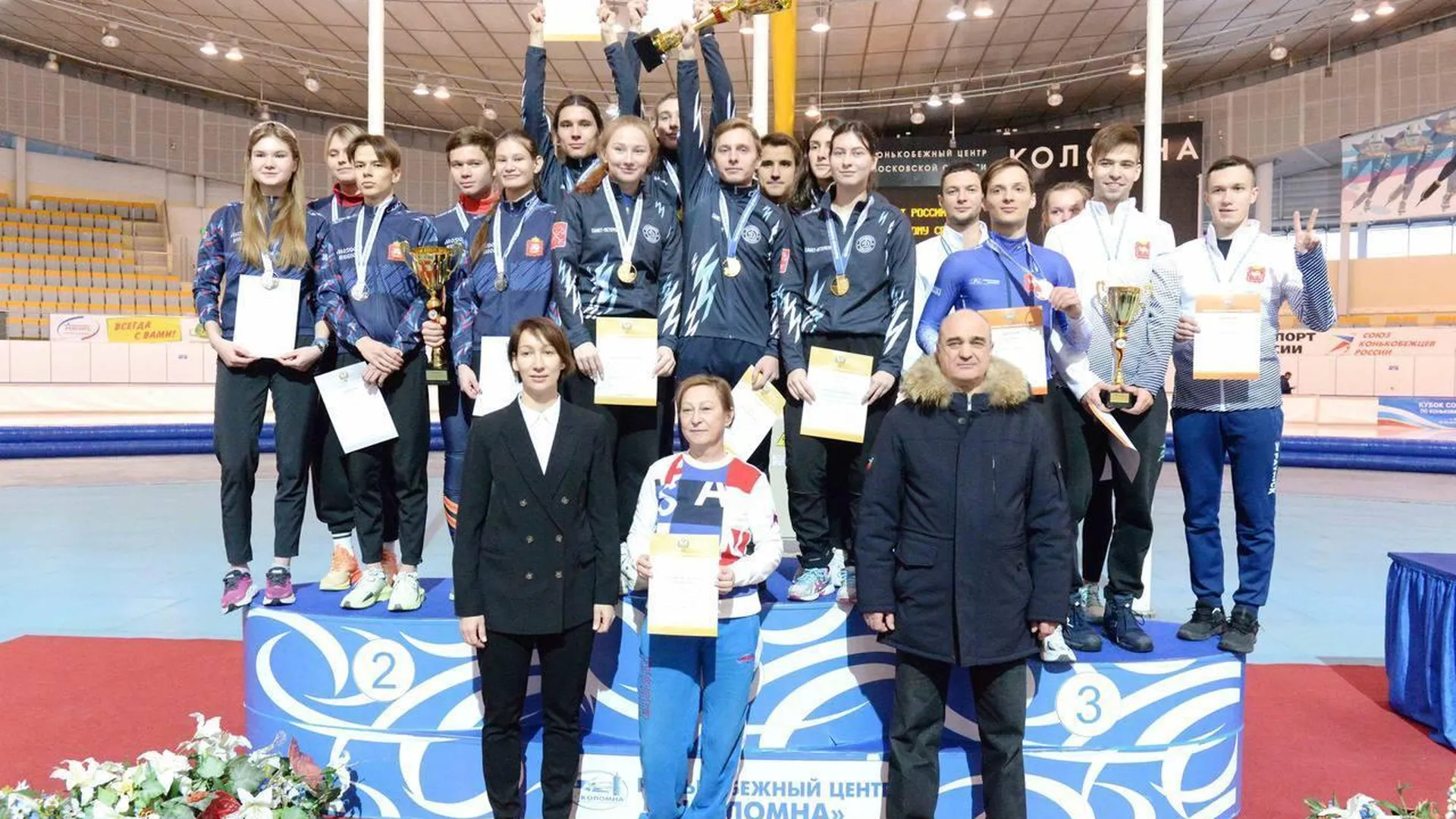 Подмосковные спортсмены стали вице‑чемпионами России по шорт‑треку