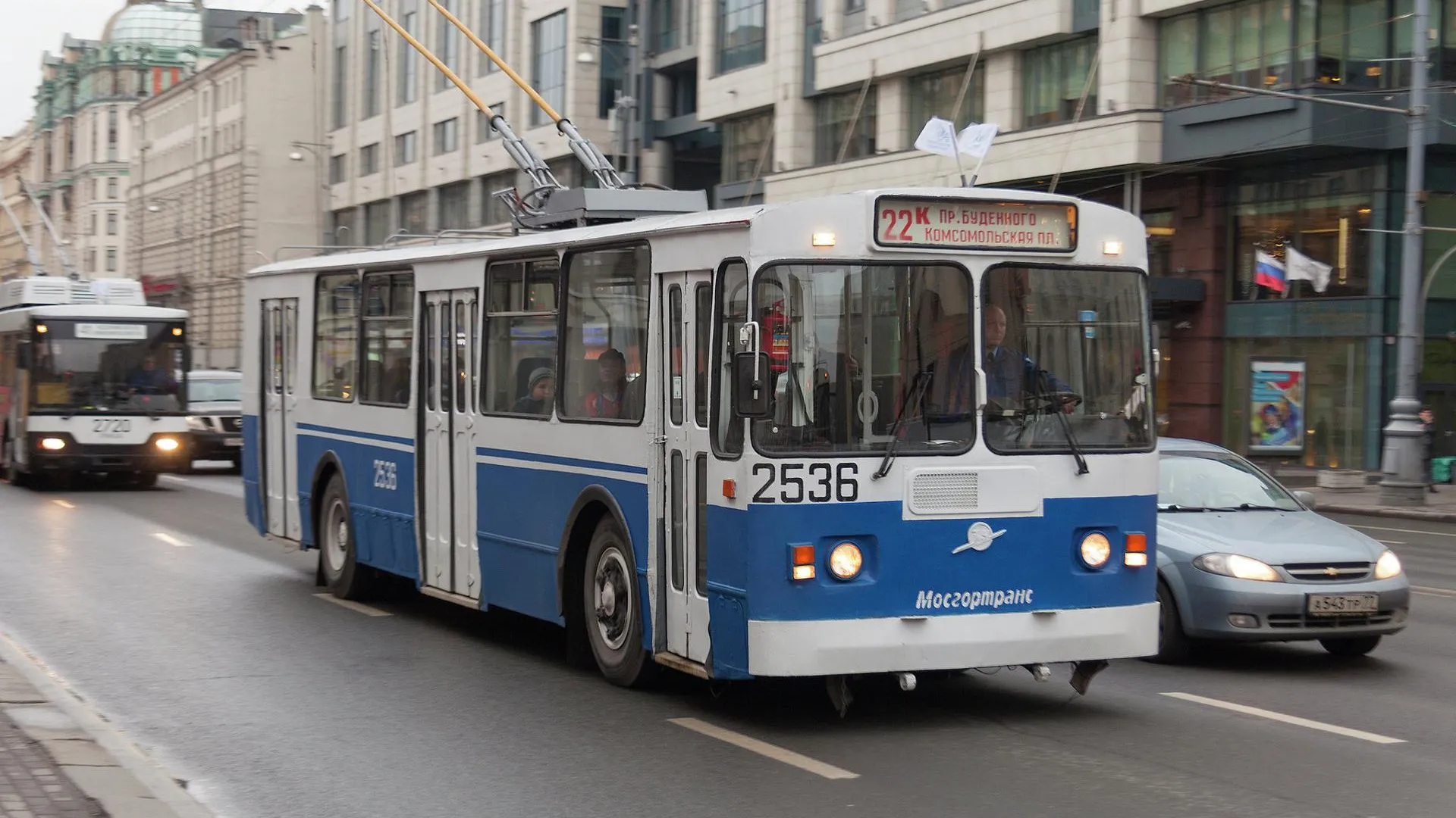 Движение троллейбусов №40 задерживается на Варшавском шоссе в Москве