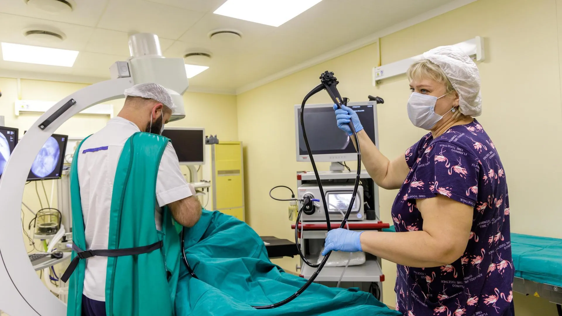 В Люберцах открылась новая эндоскопическая рентген-операционная.