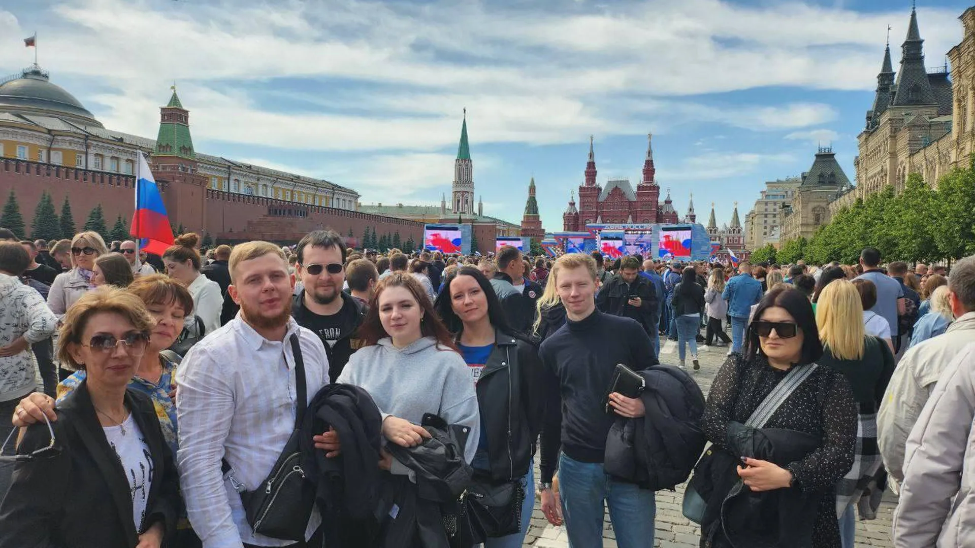 Химчане приняли участие в праздновании Дня России на Красной Площади