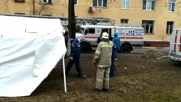 Опубликовано видео с места взрыва газа в доме в Ступине