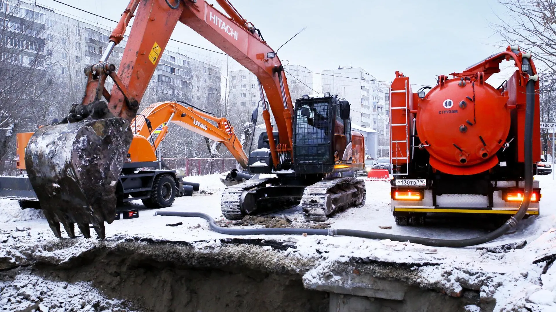 Водоканал Орехово‑Зуевского округа устранил сложное нарушение на коллекторе