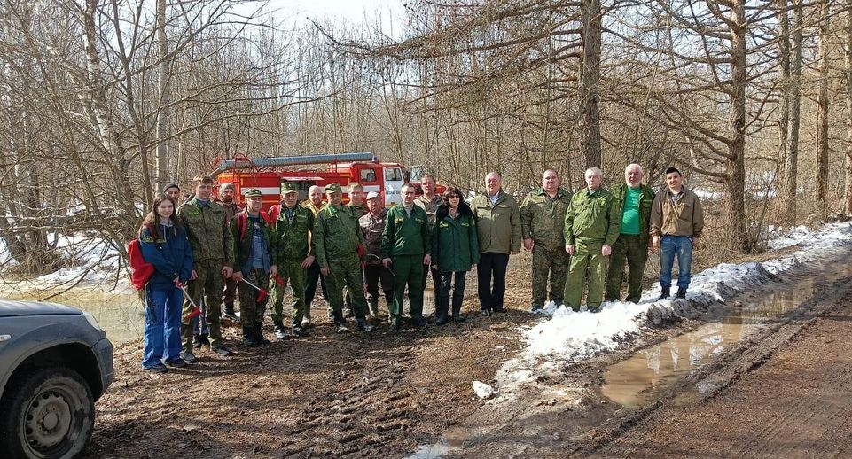 В Сергиево-Посадском округе прошли межведомственные учения по тушению пожаров