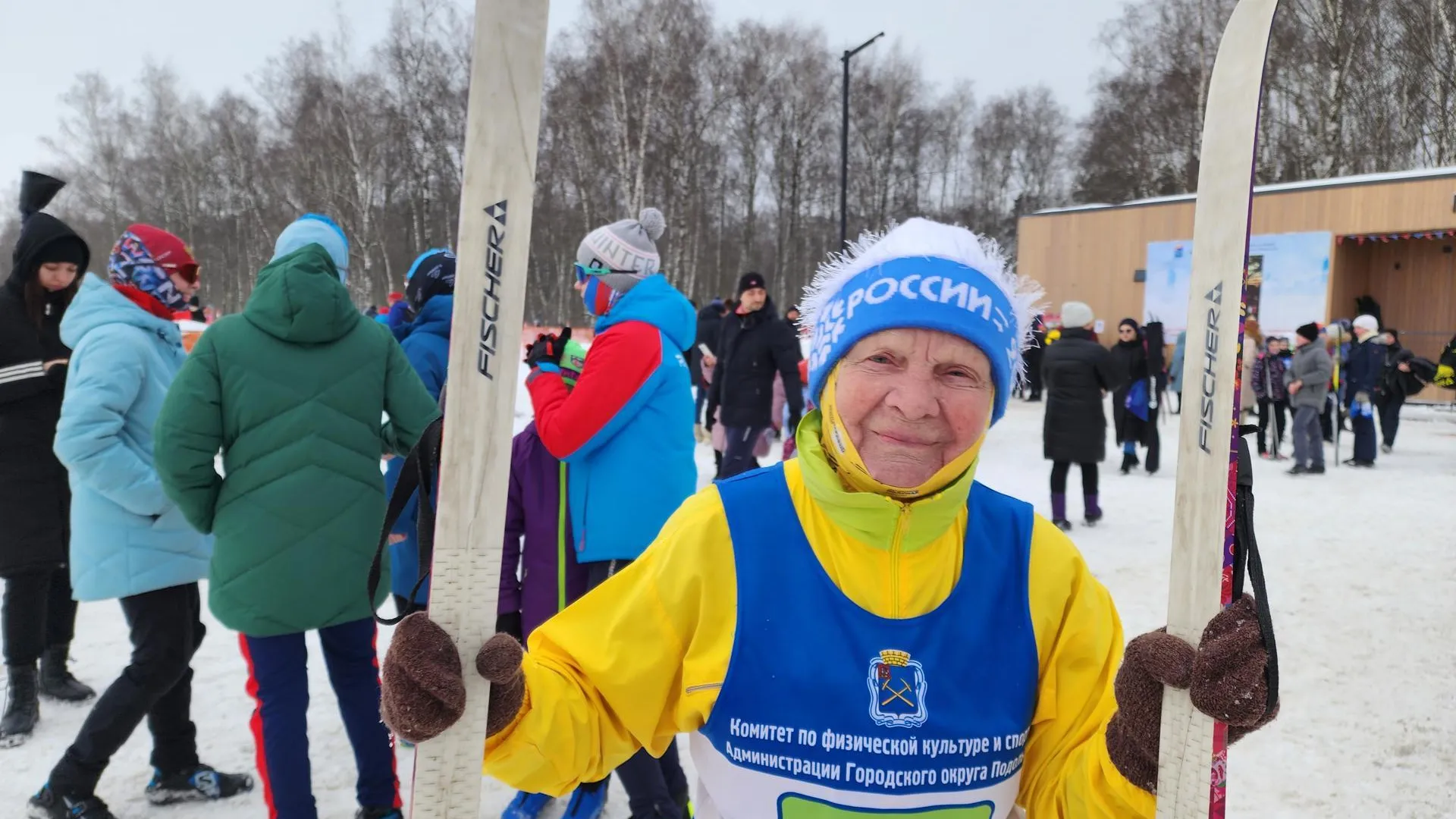 90‑летняя лыжница не пропустила ни одного забега в память о Герое России в Подольске