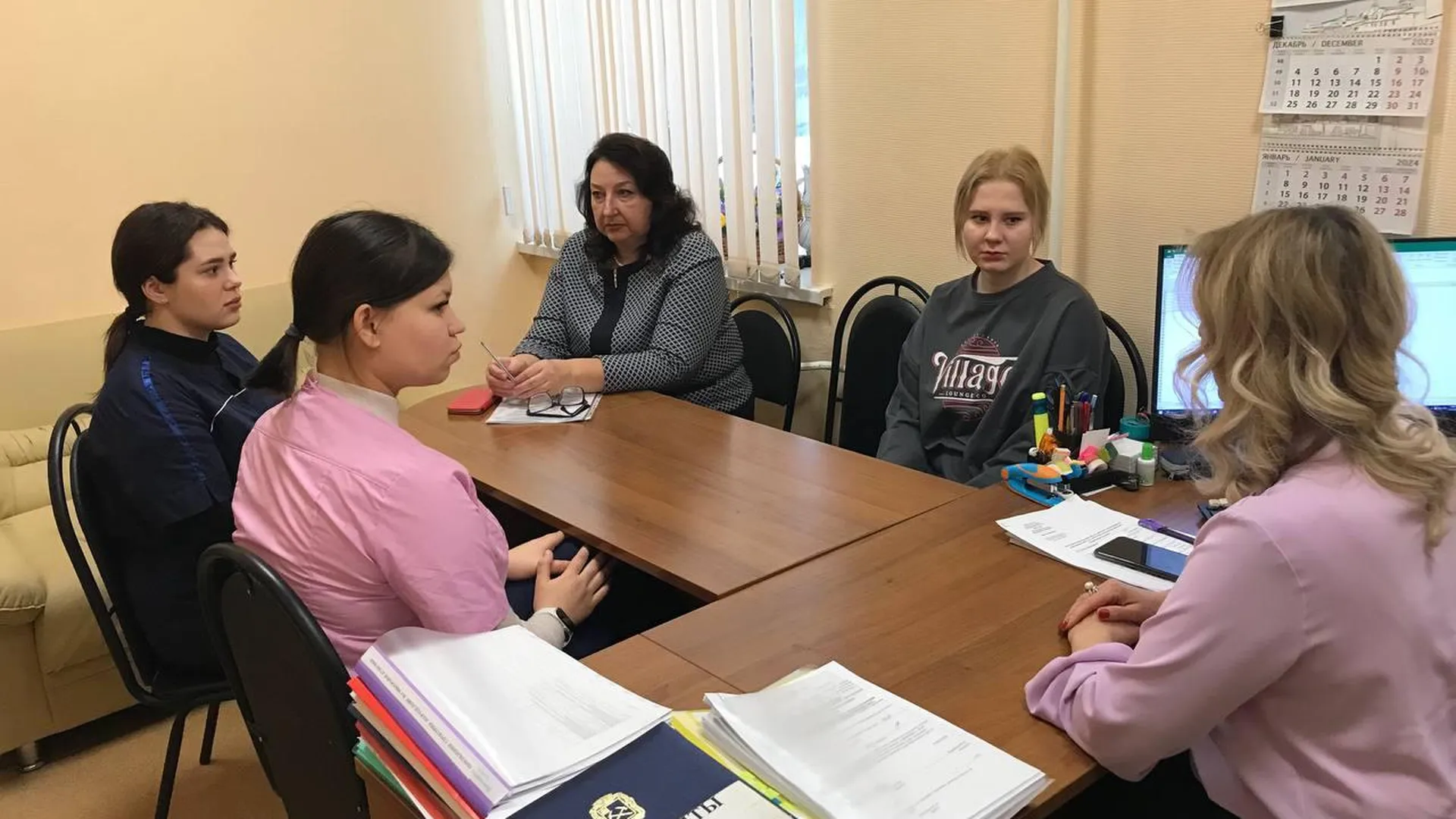 В больнице Подольска прошла встреча со студентами Московского областного медколледжа