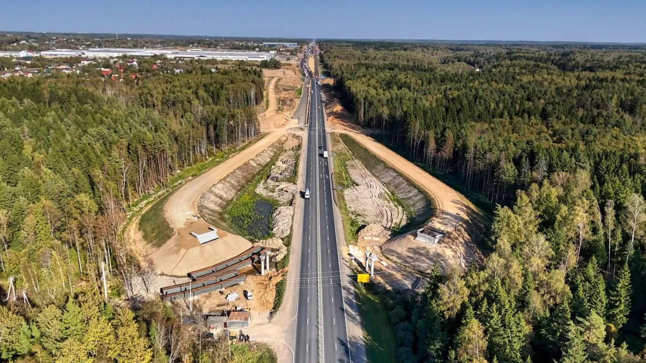 Готовность транспортной развязки на М-1 «Беларусь» в Подмосковье составляет 50%