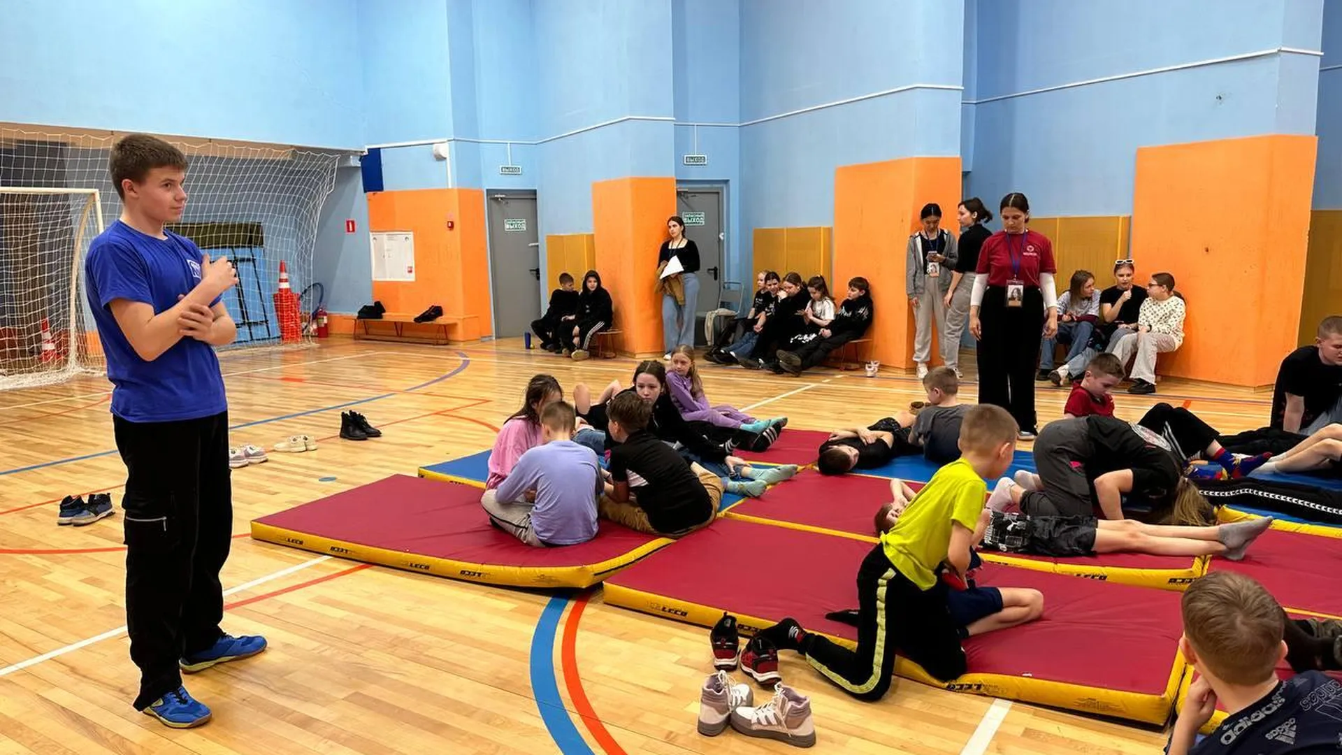В Подмосковье прошла открытая тренировка по спортивной борьбе для детей из Белгорода