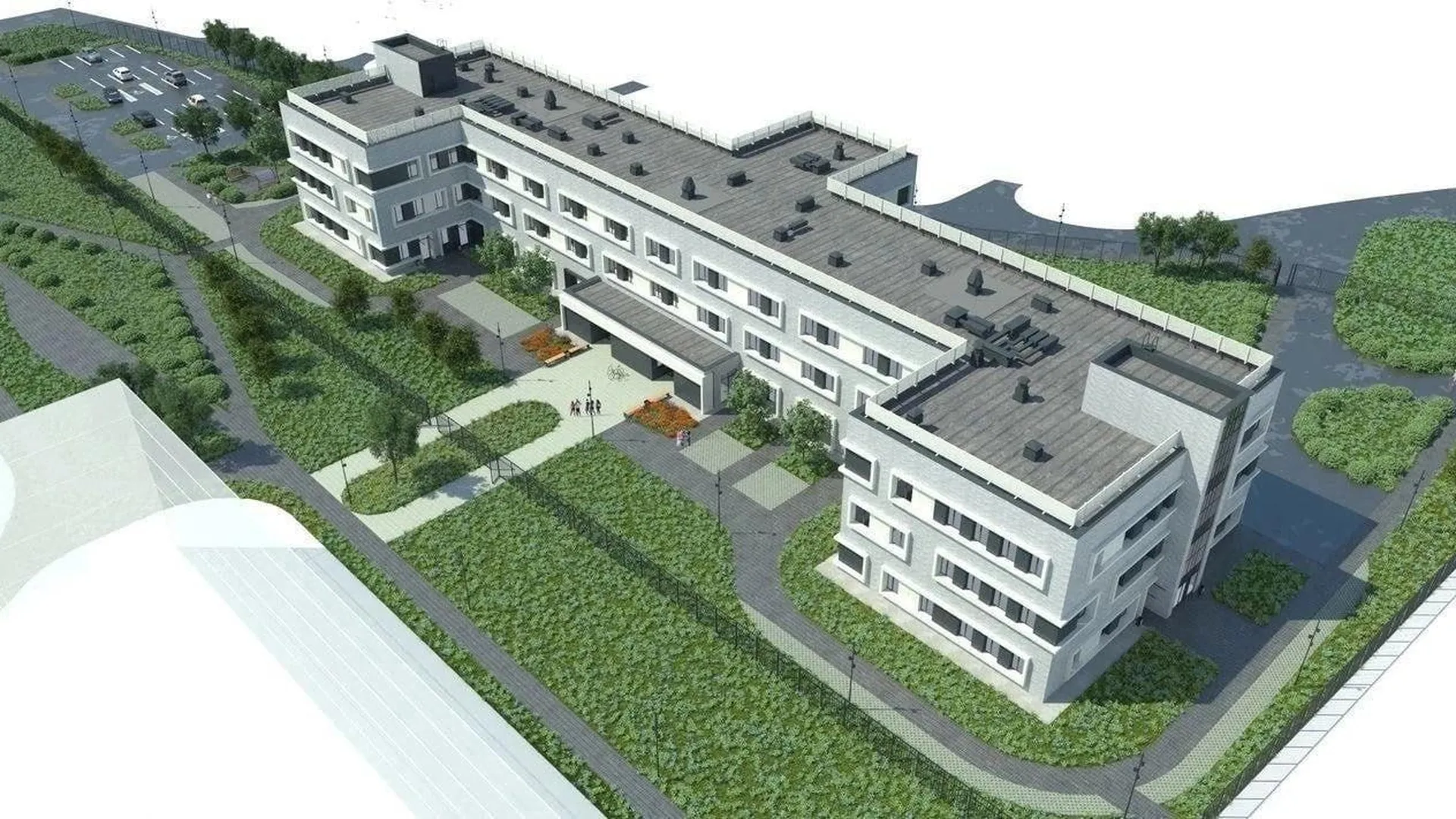 В Лосино‑Петровском приступили к строительству 2 этажа новой поликлиники