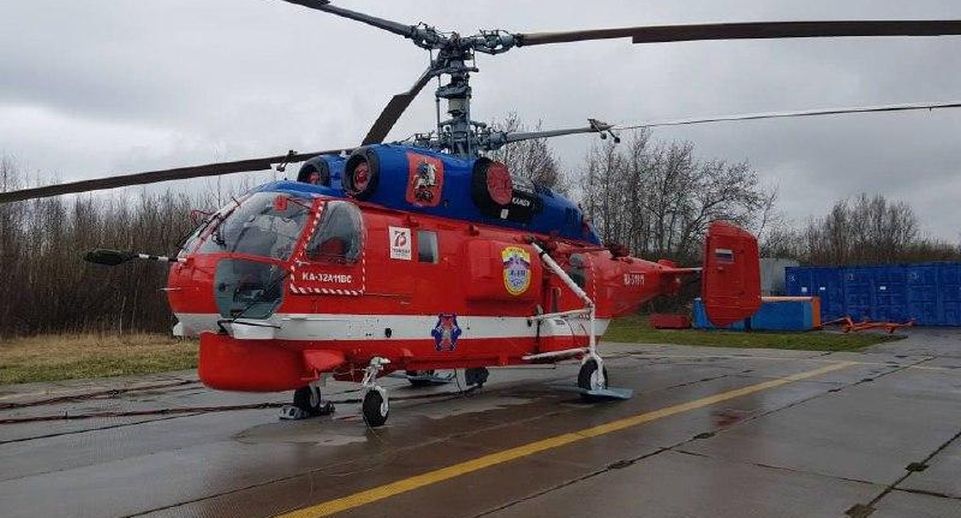 Baza: неизвестные подожгли вертолет Ка-32 на московском аэродроме Остафьево