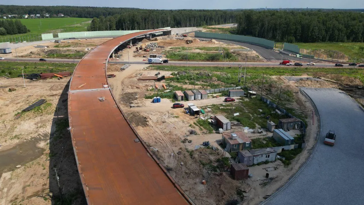 Готовность транспортной развязки на Рогачевском шоссе в Лобне составляет 75%
