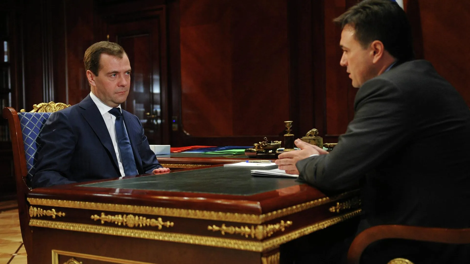 Медведев встретился с врио главы Подмосковья Воробьевым