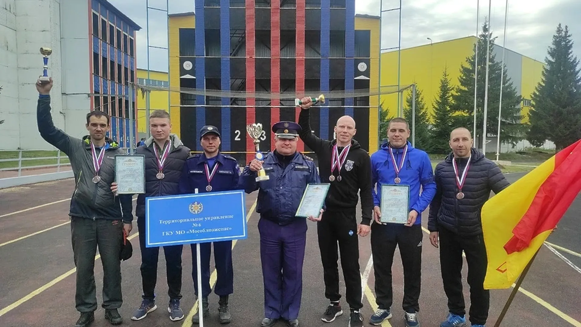 Огнеборцы Балашихи и Ногинска стали вторыми на состязаниях по пожарно‑спасательному спорту