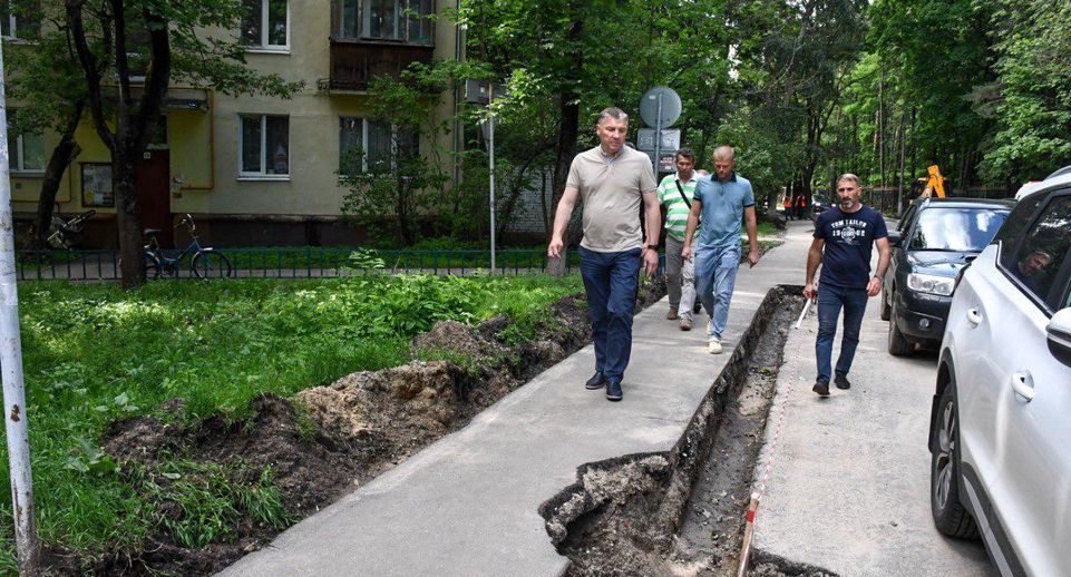 В Жуковском идут работы по ремонту улицы Строительная