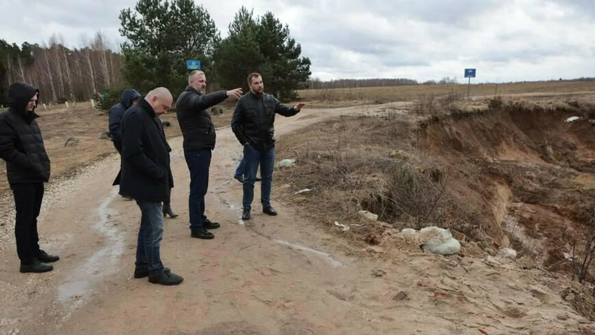 Повреждения плотины устранены в деревне Радутино округа Чехов