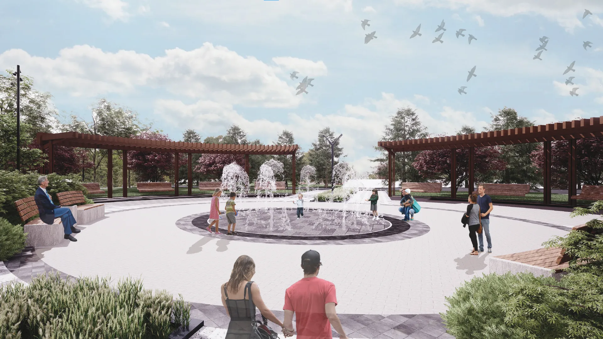 Площадь спортивно‑культурного центра «Рошаль» Подмосковья благоустроят в 2024 г
