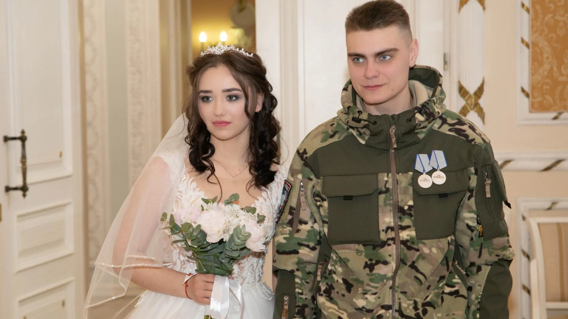 В Раменском женился обладатель двух медалей «За отвагу»