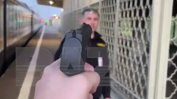 Baza: в Подмосковье граффитчик угрожал охраннику пистолетом