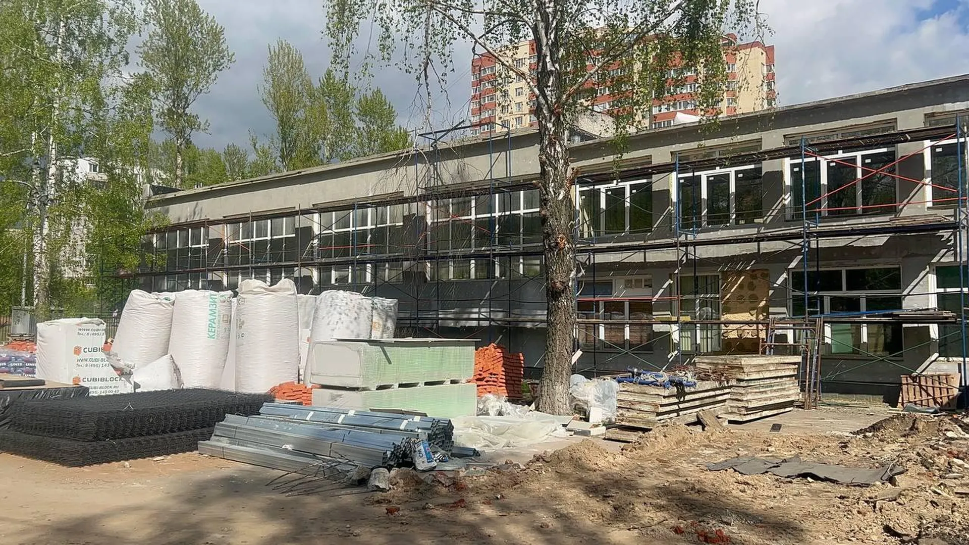 В школе № 3 в Щелково продолжается капитальный ремонт
