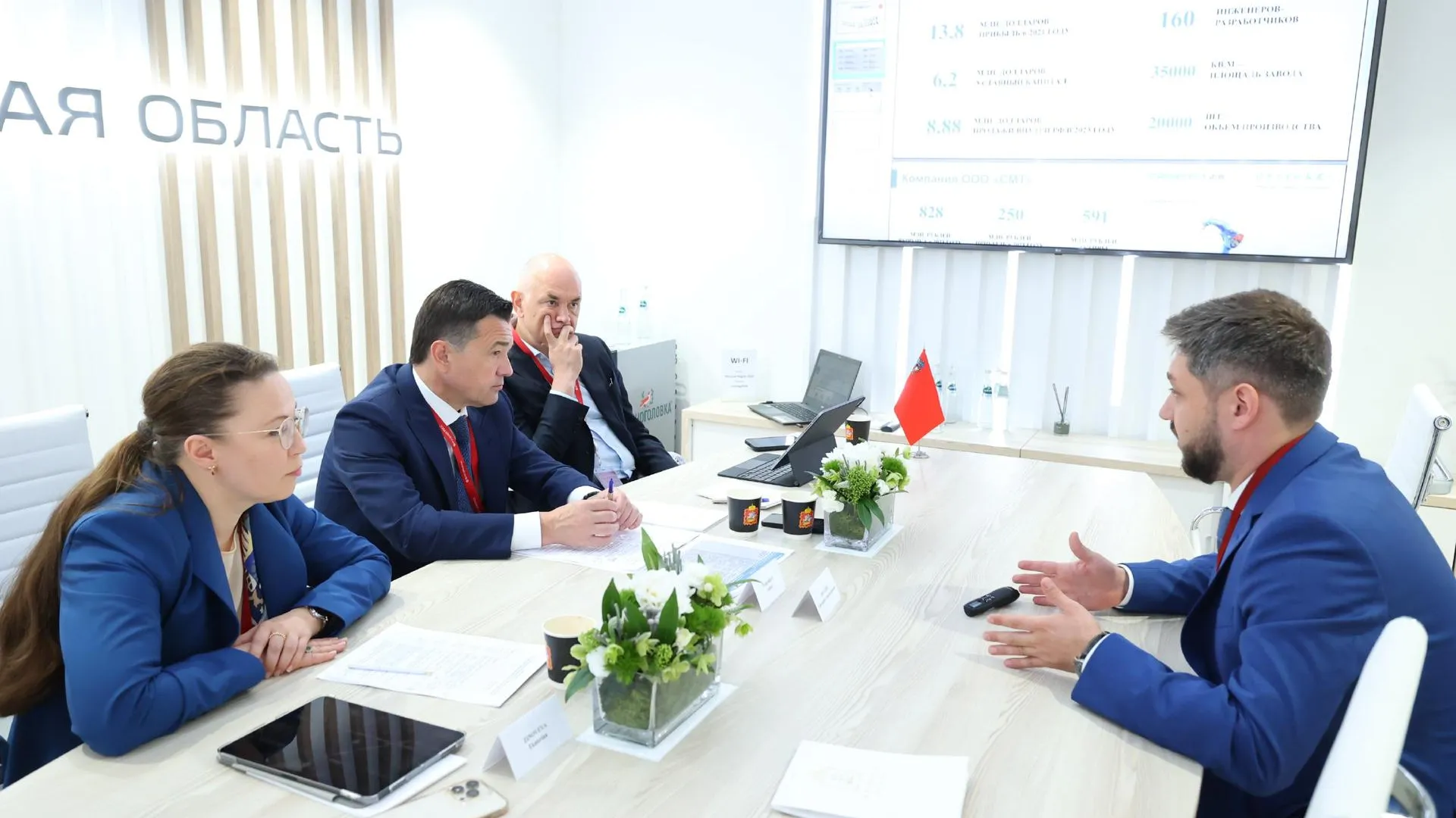 Воробьев анонсировал начало выпуска китайских промышленных роботов в Подмосковье