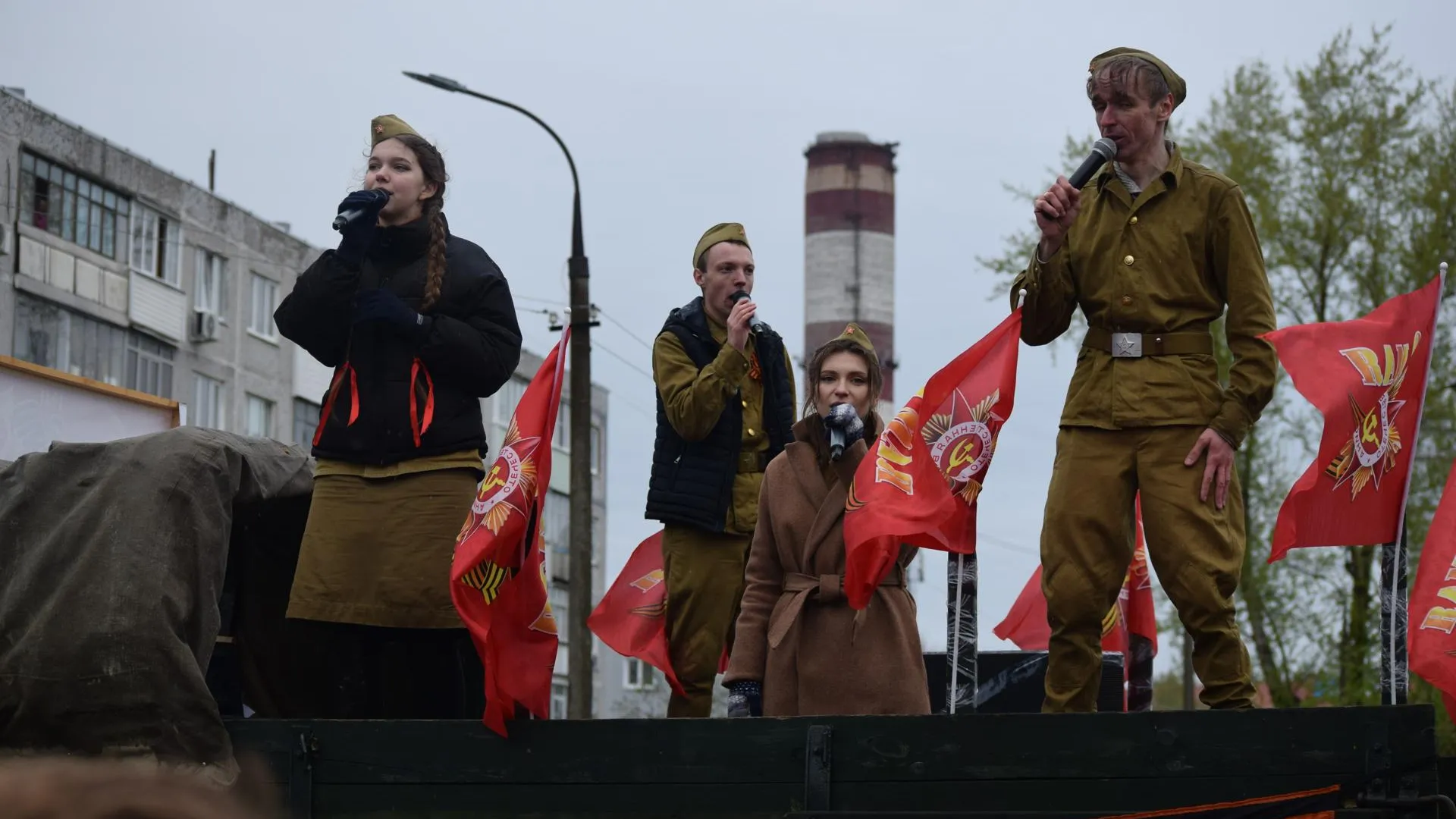 Концерты прошли во дворах Электрогорска в честь Дня Победы