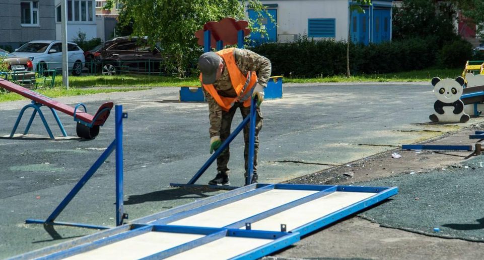 В ЖК «Домодедово Парк» обновят универсальную спортплощадку