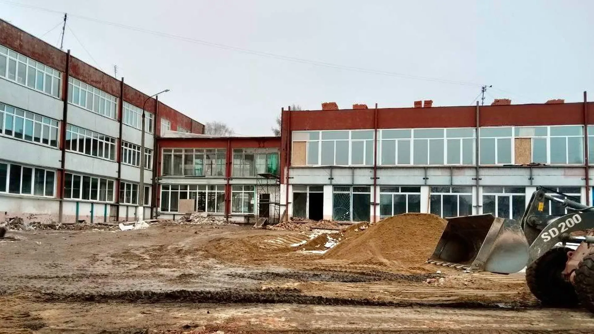 В Орехово‑Зуеве продолжается капремонт Дрезненской школы