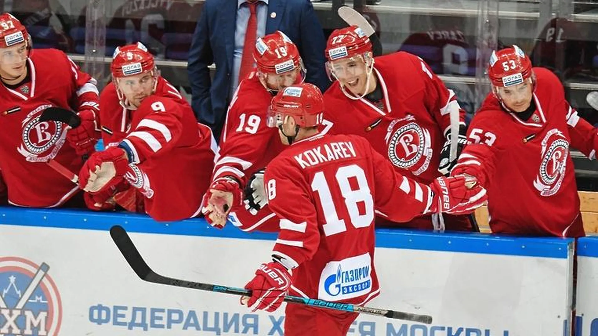 Хоккеисты «Витязя» из Подольска в составе сборной разгромили соперников из Швейцарии
