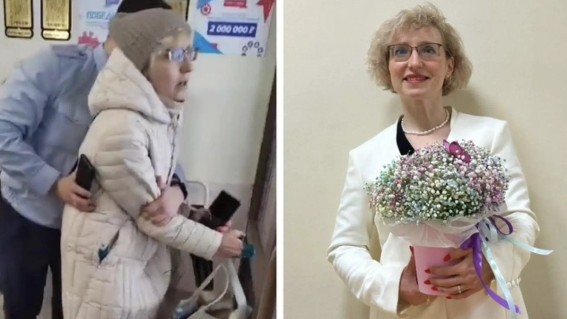 Е1: профессор УрФУ пришла на избирательный участок в Екатеринбурге с зеленкой