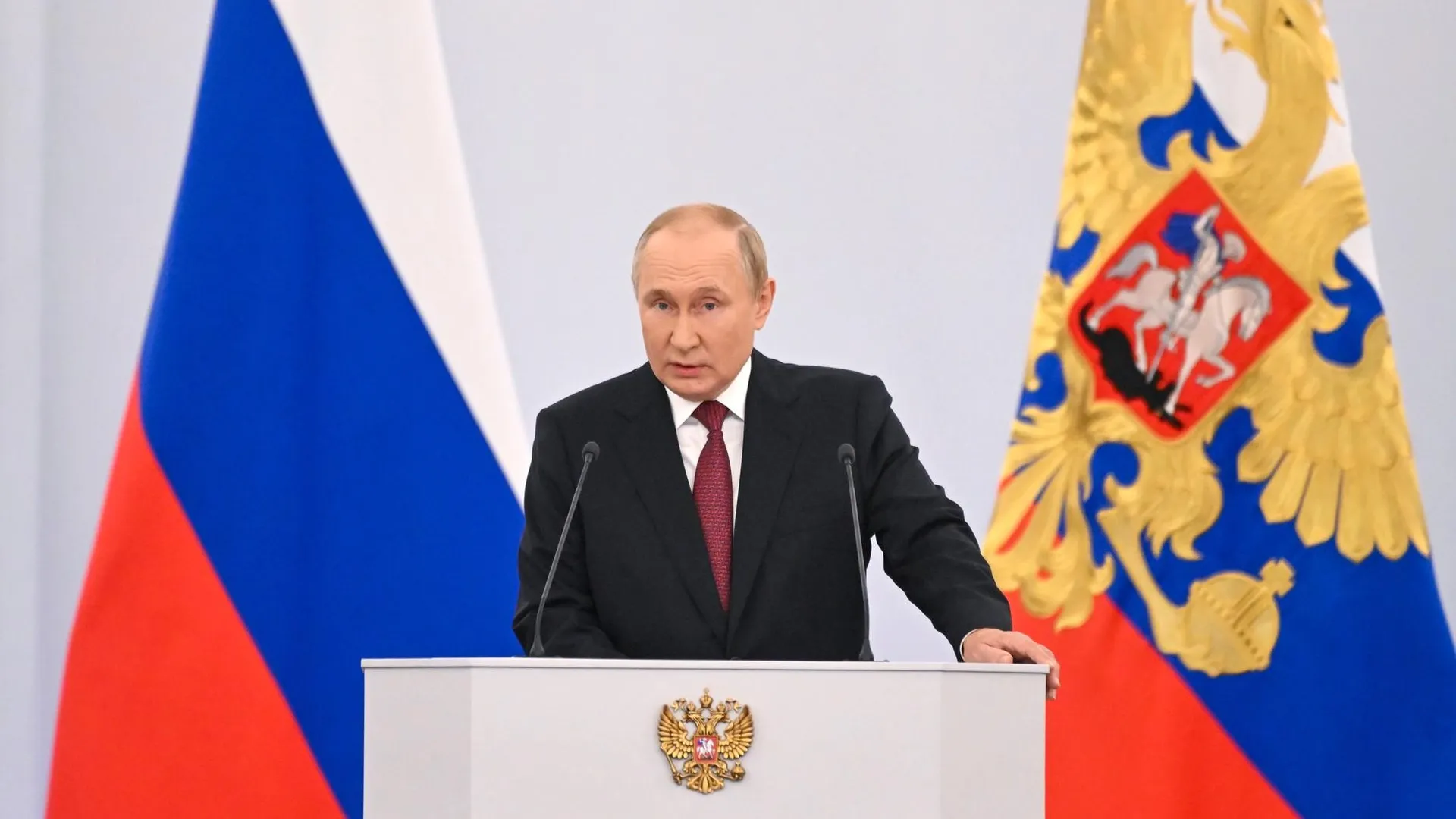 Путин на выступлении 30.09.2022: главное о присоединении к РФ новых регионов