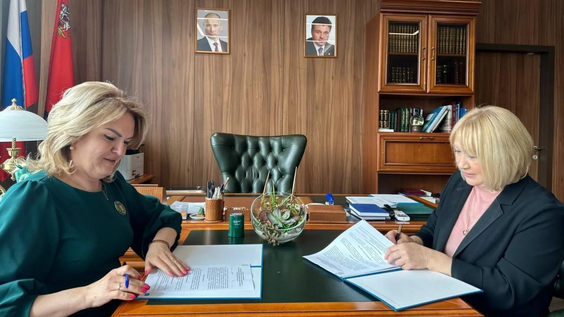 Фаевская подписала соглашение с комитетом семей воинов Отечества Подмосковья