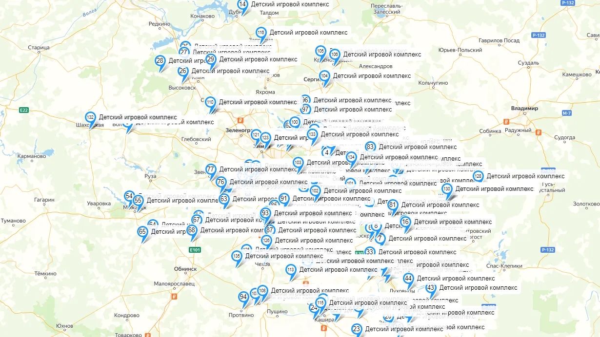 Где в 2023 году в Подмосковье установят детские площадки по программе губернатора. Карта