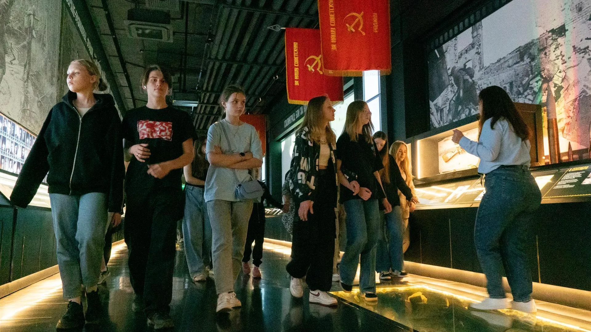 Направление поездки школьники выбирали сами — Главный Храм Вооружённых Сил России и музейный комплекс «1418 шагов к Победе».
