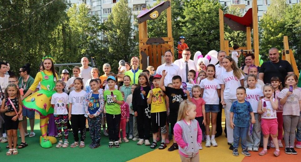Современный детский игровой комплекс открыли в Ступино