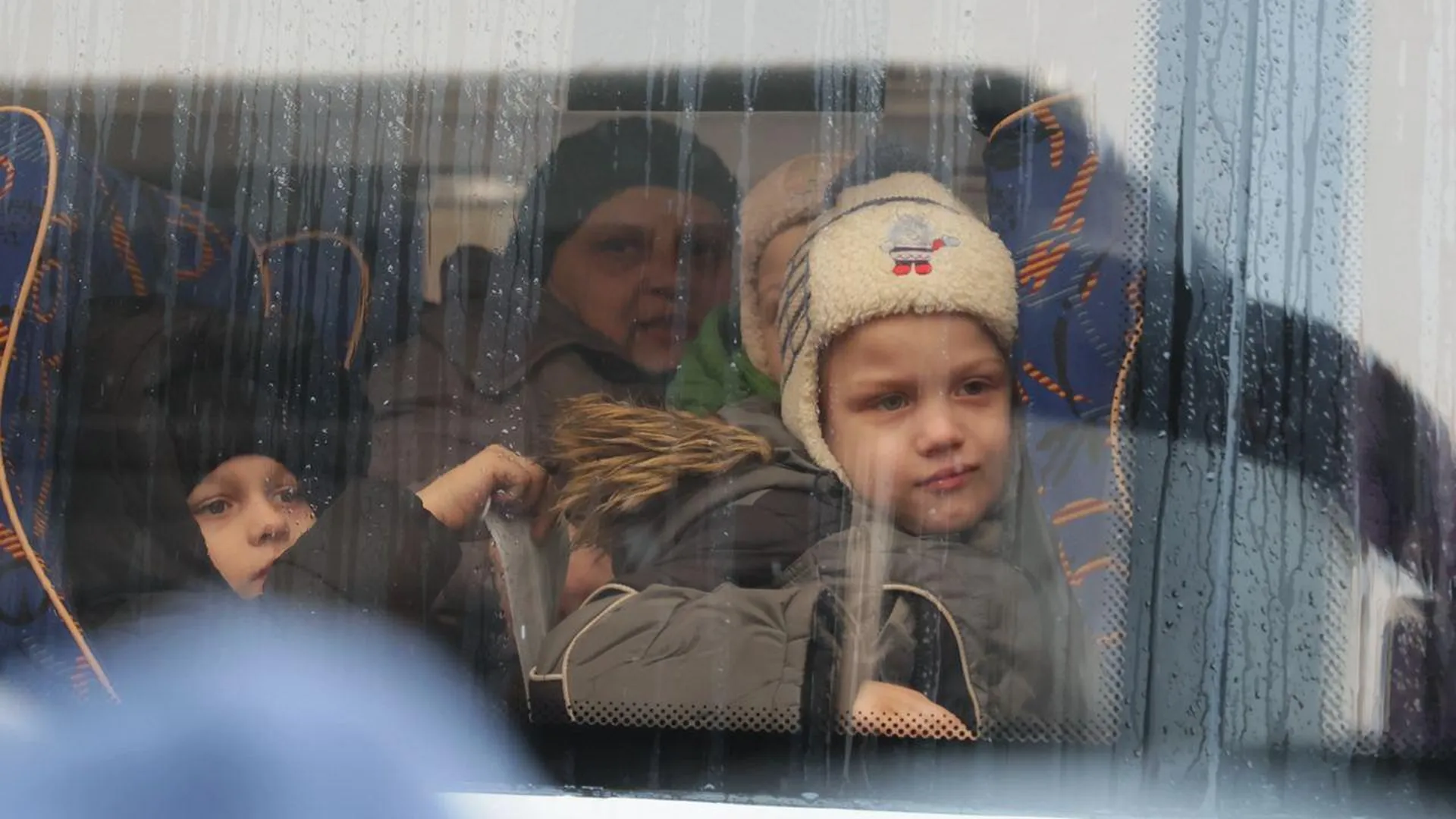 Прибытие беженцев из Донбасса в Подмосковье
