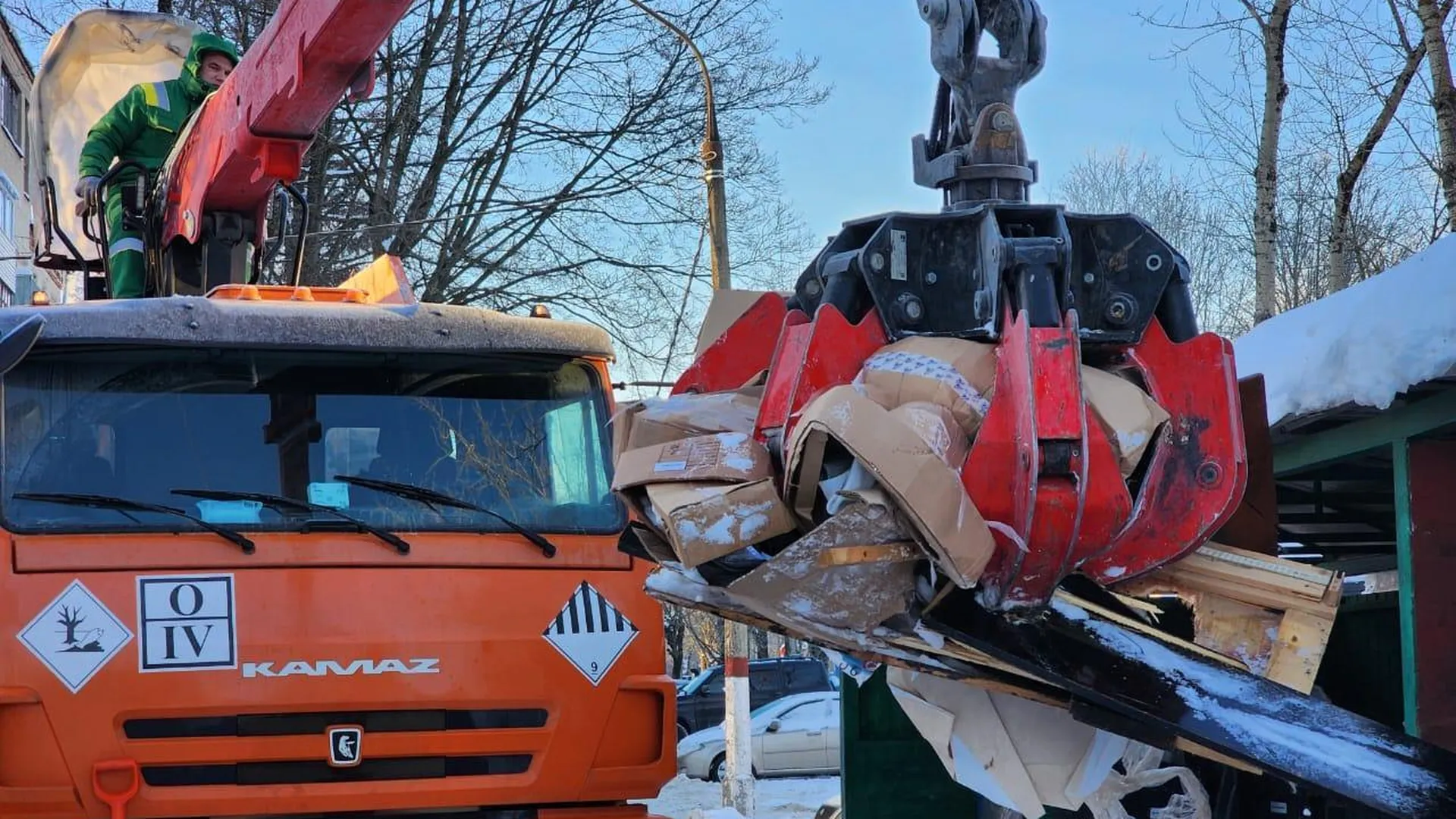 Около 5 тысяч кубометров мусора вывез регоператор в Чеховском кластере ...