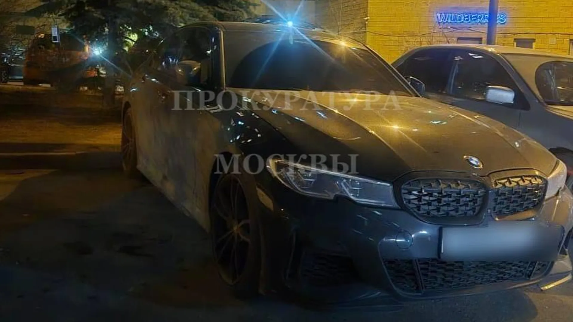 Автомобиль BMW, на котором скрывался убийца байкера, нашли брошенным в Москве