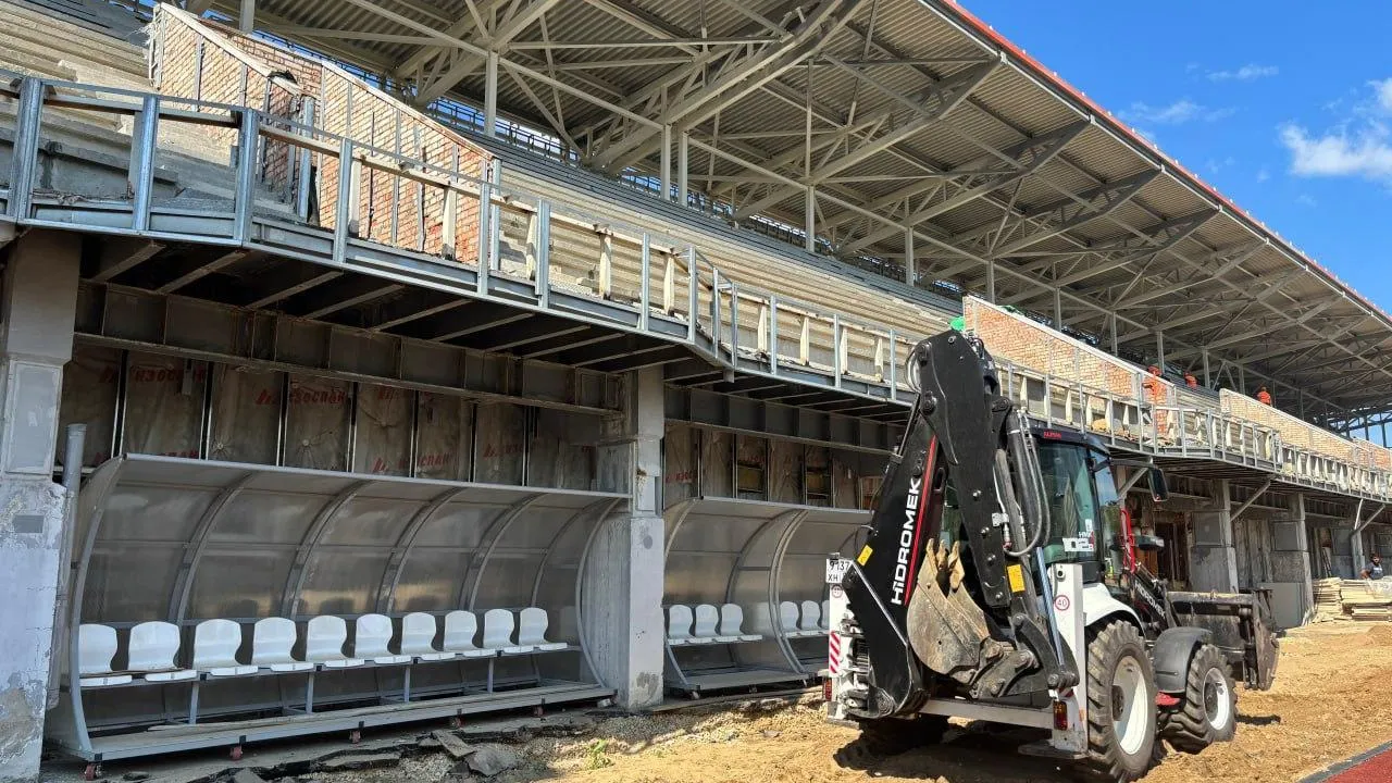 В Балашихе продолжается капитальный ремонт спорткомплекса «Орион»