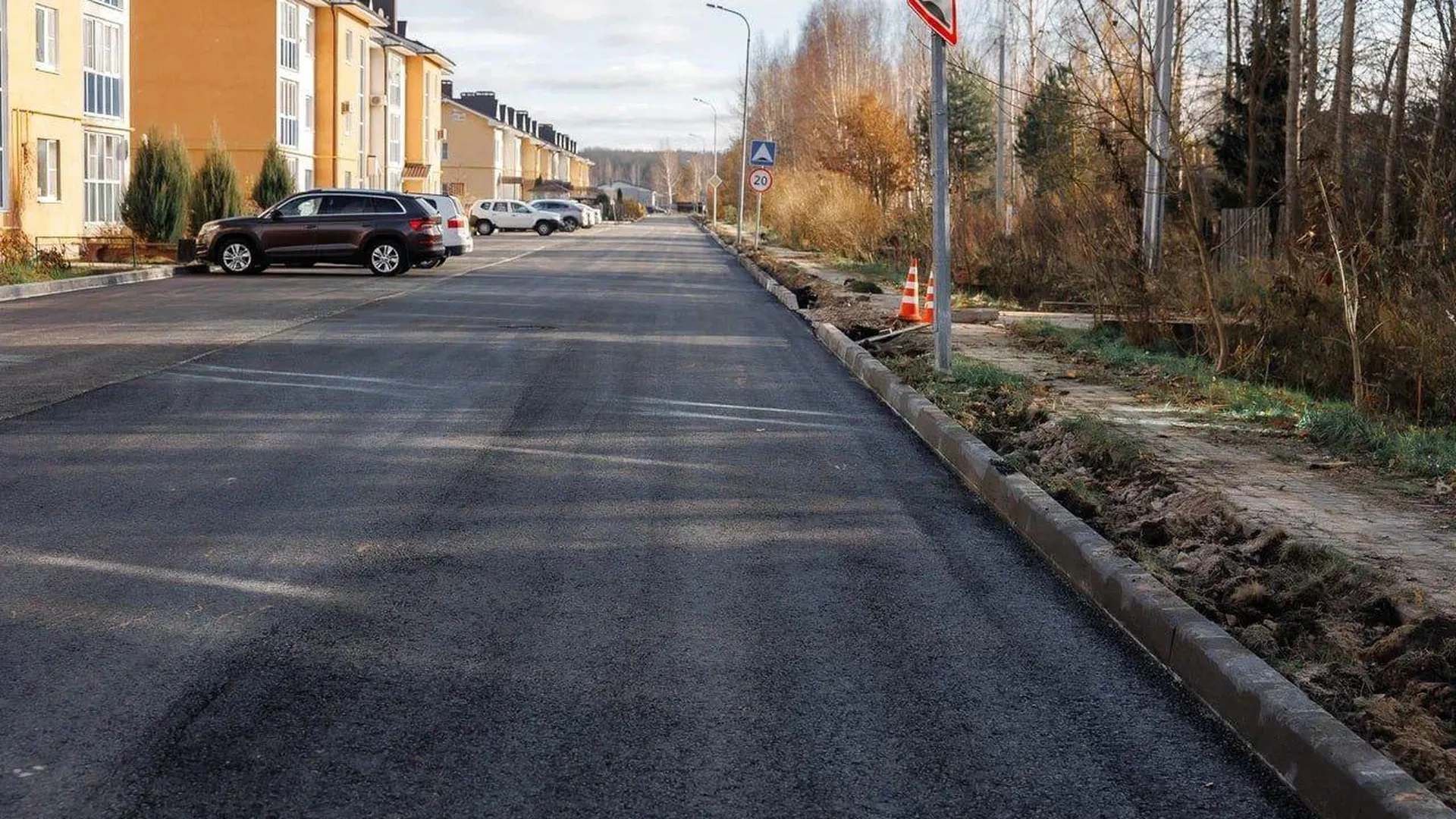 В Дубне завершается ремонт дороги на улице Речная
