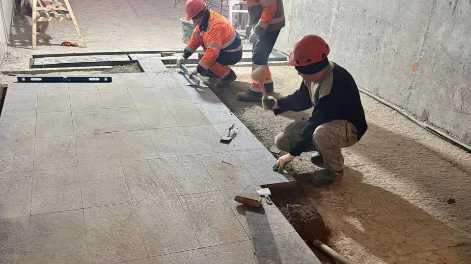 В Люберцах начались работы по внутренней отделке подземного пешеходного перехода