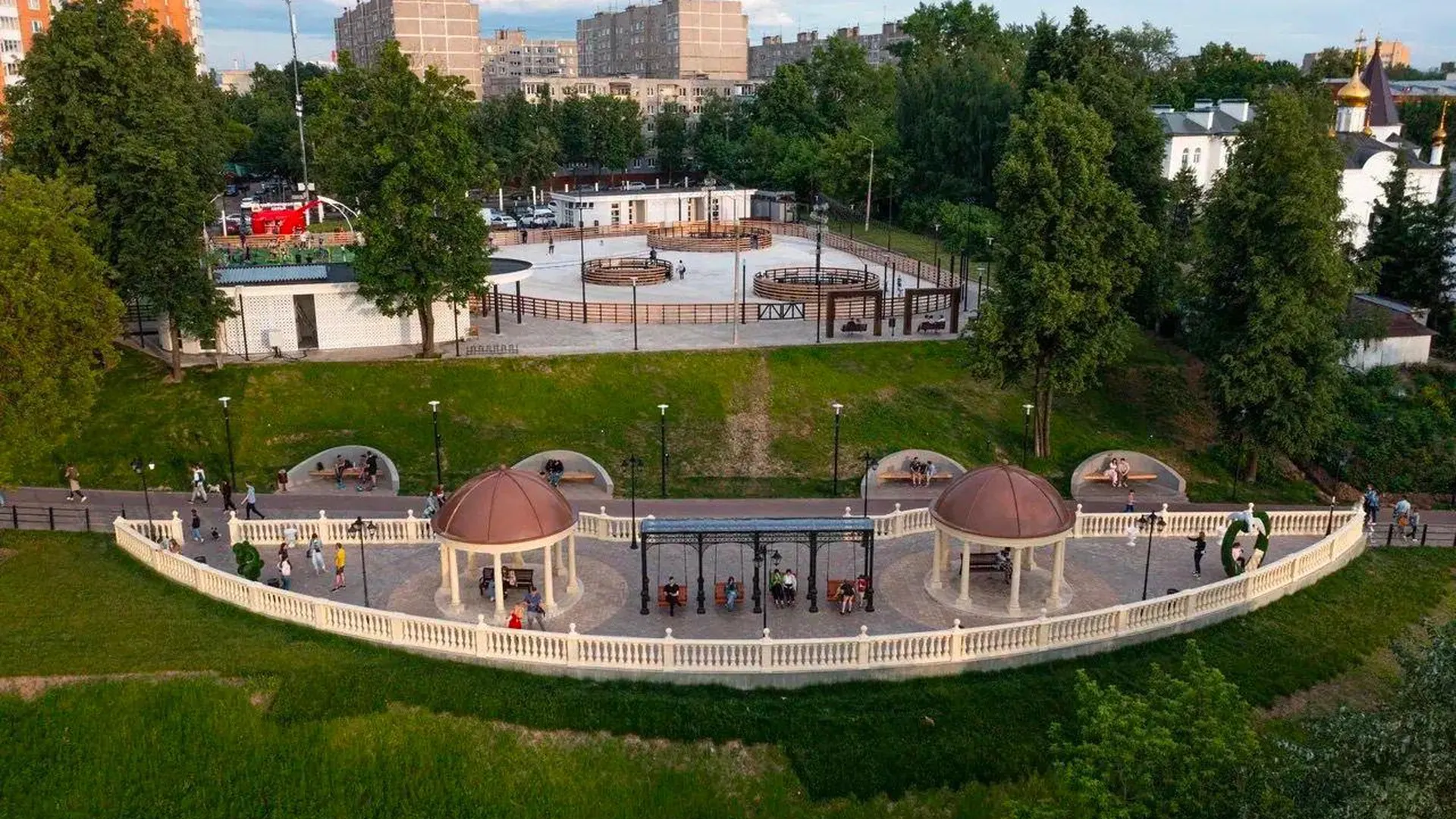 Парк культуры и отдыха имени Талалихина в Подольске благоустроили в 2023 г
