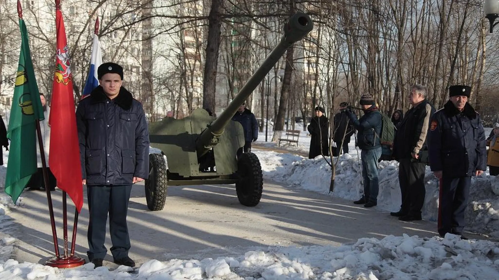 Дивизионную пушку Д‑44 установили как памятник в микрорайоне Ковровый Котельников