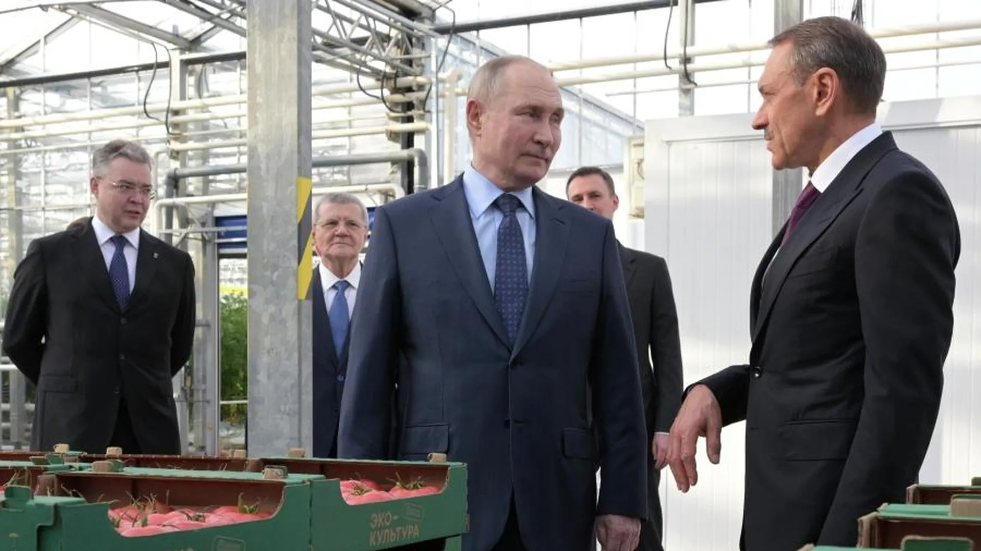 Путин прилетел в Ставрополь в рамках рабочей поездки
