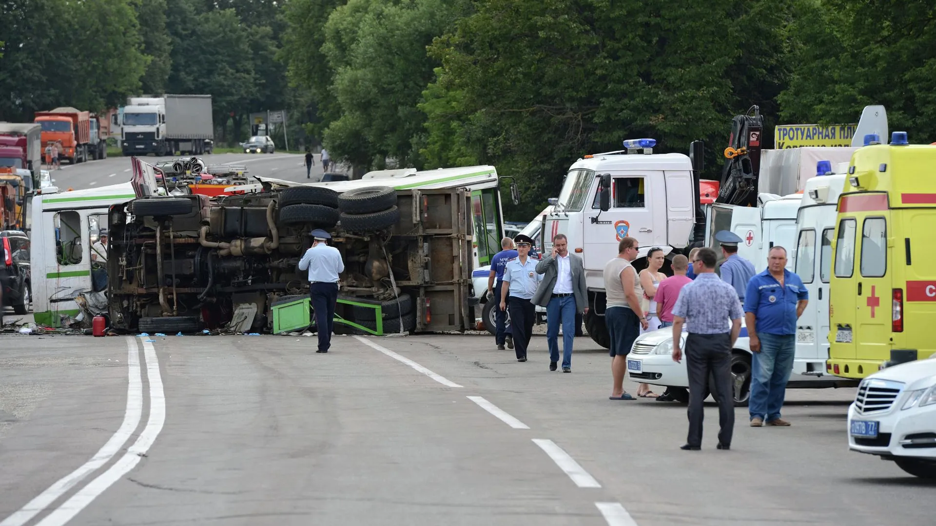 Почти 30 человек находятся в больницах после ДТП под Подольском — МЧС |  РИАМО