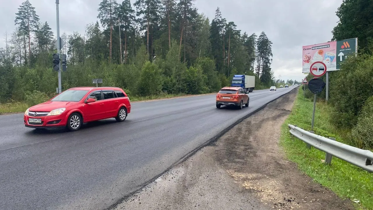 В Красногорске завершили укладку покрытия на участке дороги до Новорижского шоссе