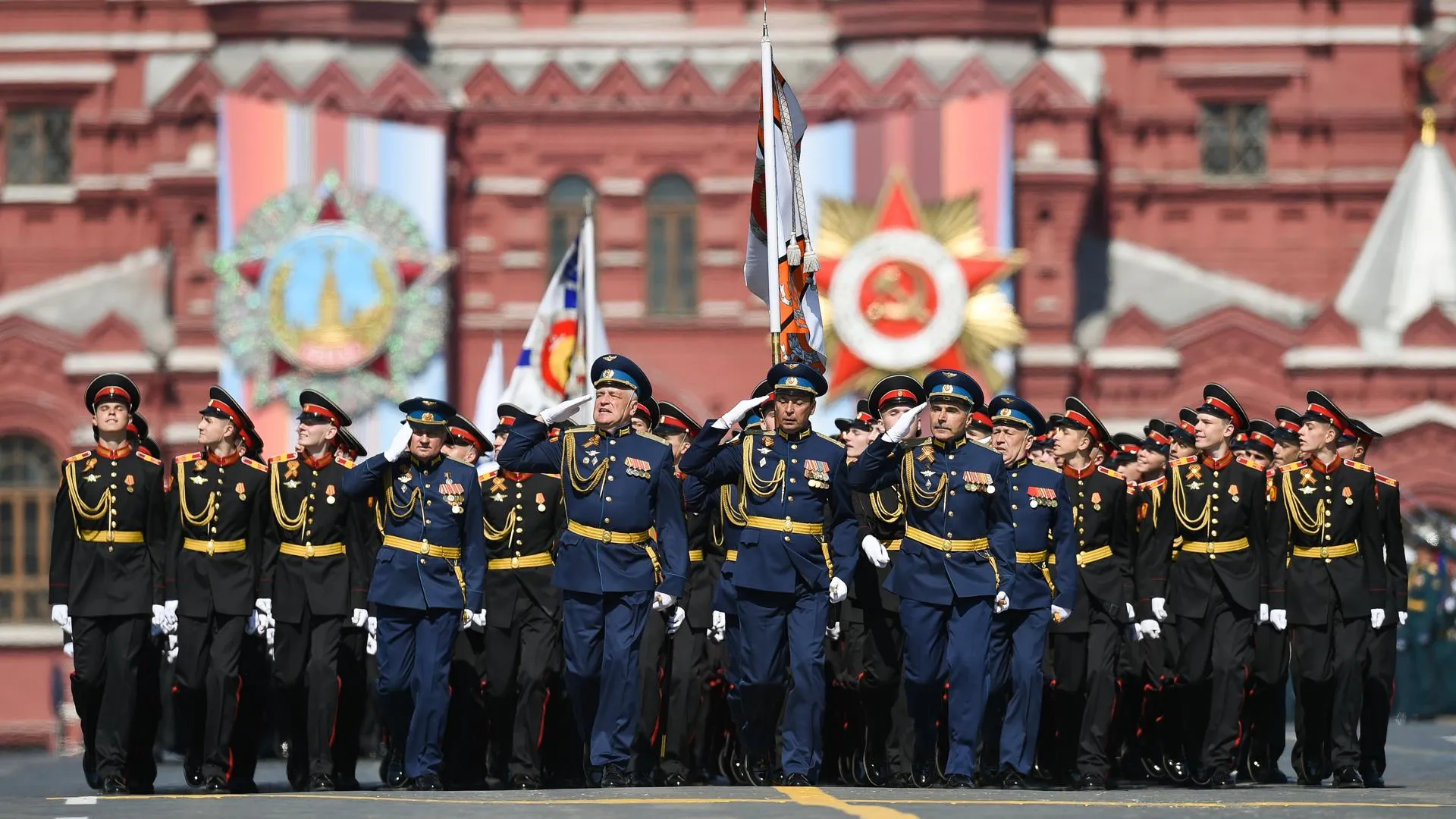 Генеральная репетиция парада Победы на Красной площади в Москве
