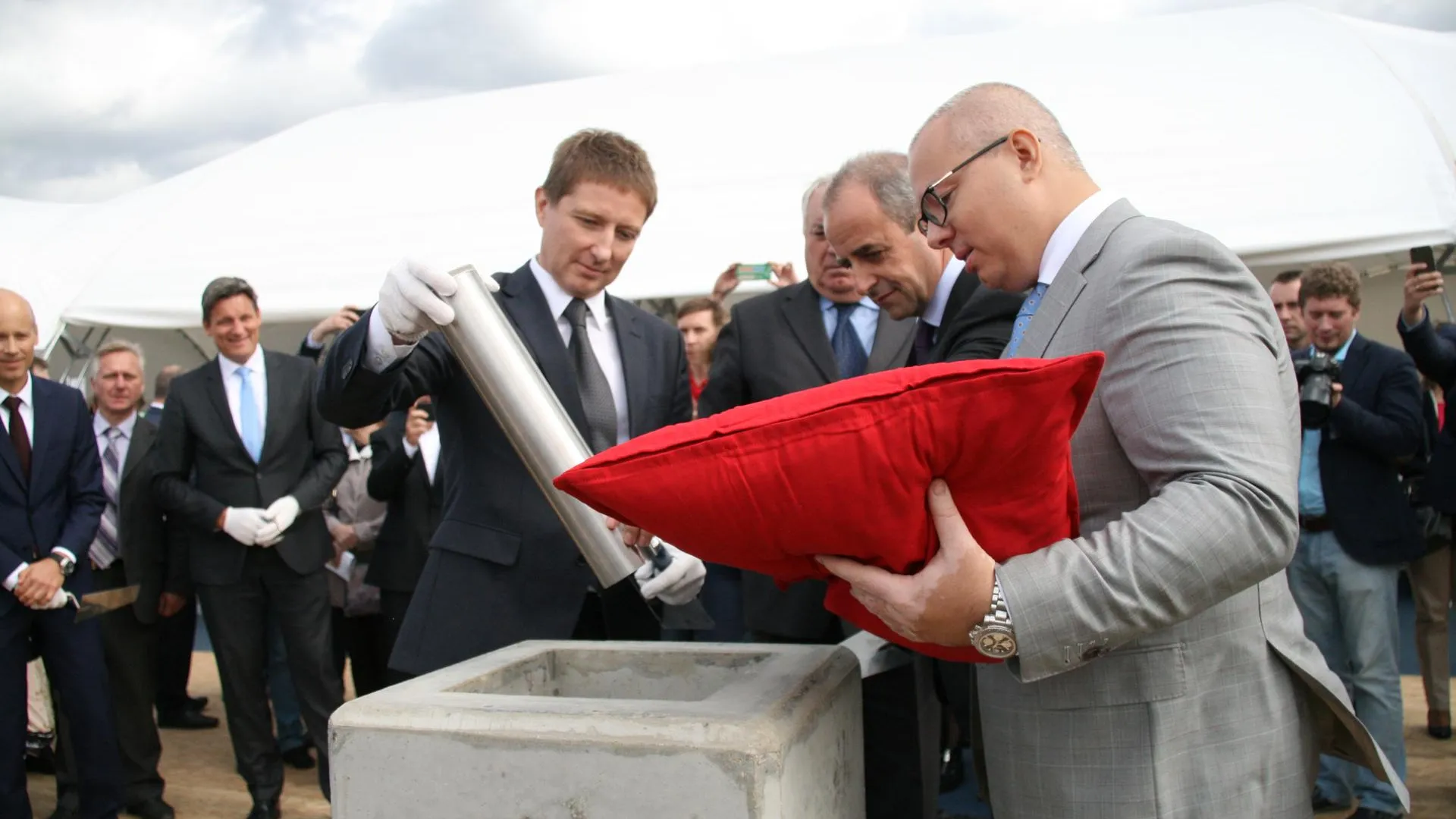 Первый камень завода стальных радиаторов Kermi заложили в Ступине