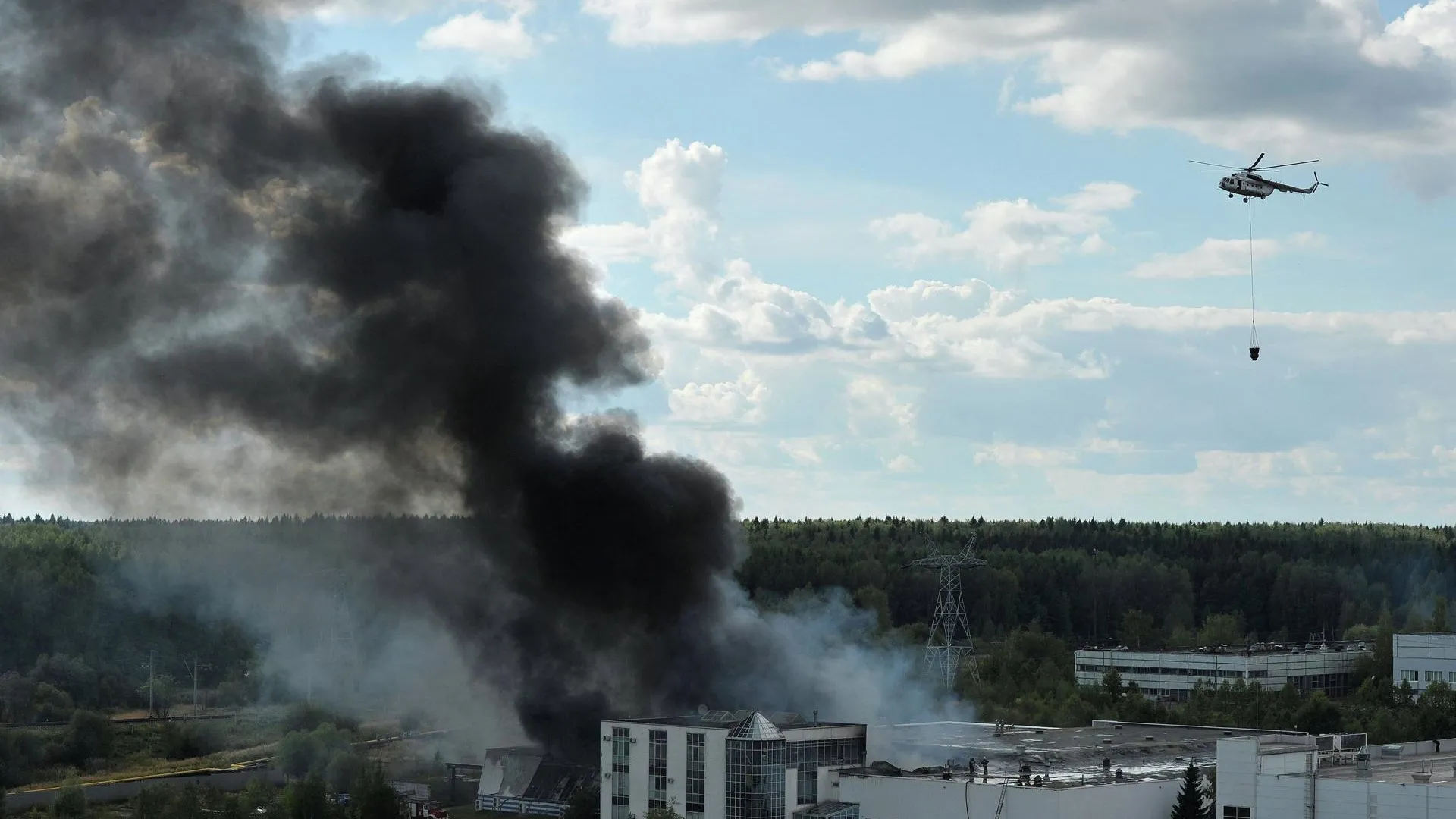 Пожар на стадионе в Солнечногорске локализован — МЧС